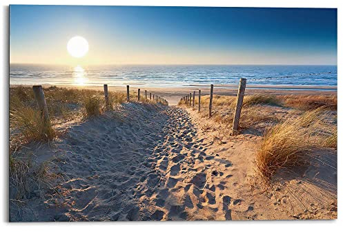 REINDERS Wandbild, Dünenpfad, Wohnzimmer, Bilder, Wanddeko, Room Decor, MDF, Beige, 60x90cm