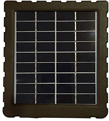 SEMAC - Panneau Solaire 12Volts pour caméra de Chasse 4G,Batterie intégrée 1500mAh,4 voyants LED pour état Batterie,IP54