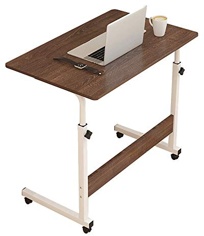 Axdwfd side table Height Adjustable Computer Desk Rolling Laptop Table Cherry Tree Notebook Tabble Movable Laptop Sofa Bed Tray