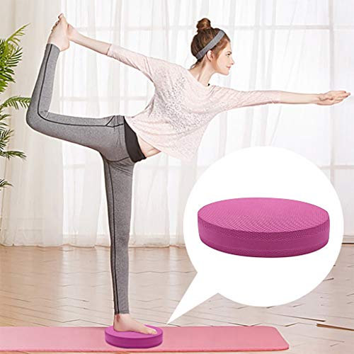 Balance Pad, Yoga matte Balance Pad Board Koordinationsmatte, Fitness-Übungskissen TPE Balance Trainer für Physiotherapie Pilates Rehabilitation und Balance Training Bewegung Rehabilitation (Pink)