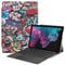 LMFULM® Tablet Étui pour Microsoft Surface Pro 7 / Pro 6 / Pro 5 / Pro 4 (12,3 Pouces) PU Cuir Flip Coque Couverture Smart Shell Mince et Léger Protection Stand Housse Graffiti Motif