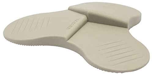 WAGNER Bodentürstopper 3STOP COLOR TAUPE - Durchmesser Ø 110 x 20 mm, Kunststoff Elastomer, preisausgezeichnet, taupe - 3 unterschiedliche Keilhöhen, diverse Anwendungen - 15698401