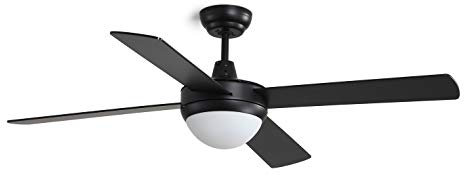 EXO lighting - Ventilador de techo con luz E27 NICK gris Ø132cm ventilador techo grande para interior con protección IP20. ventiladores de techo con luz Ideal para dormitorios o salón de estar
