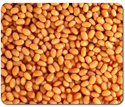 Rectangle Mouse Mat - Baked Beans Food Breakfast Cafe 23.5 x 19.6 cm (9.3 x 7.7 inches) for Computer & Laptop, Office, Non-slip Base #44208
