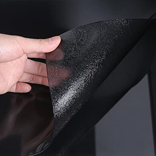 SDAFDPro Mantel Negro Transparente de PVC,Impermeable Sin Sabor Resistente al Aceite Resistente a Rayones,para Mesa Cocina,1.6mm/2mm/3mm Espesores,Rectangular (Grosor:1.6mm,Talla:80x80cm/31.5x31.5in)
