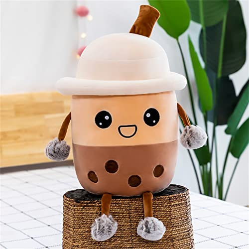 Martin Kench Bubble Tea Kuscheltier, Bubble Tea Kissen Bubble Tea Plüschtier Kuscheltier Groß Softpuppe Teetasse Kissen Geschenk Spielzeug für Kinder (B,30cm)