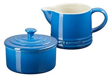 Le Creuset Stoneware Signature, Marseille Cream & Sugar Set, Cream: 300 ml, Sugar: 8oz