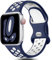 Gulemfy Compatibile per Apple Watch Cinturino - Cinturino 44mm 42mm 45mm 46mm 49mm 38mm 40mm 41mm, Sportiva Cinturini Silicone e Traspirante per iWatch Series SE 10 9 8 7 6 5 4 3 2 1 Ultra