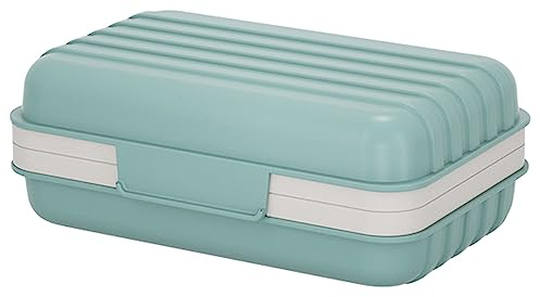 Kreative Seifenbox für unterwegs, handgefertigt, Seifendose Seifenkiste für Reise, mit Verschluss Schwarz (Saphirblau)