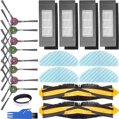 EATBALE Replacement Part Accessories for Ecovacs Deebot N8/ N8+/ N8 Pro/ N8 Pro+/ OZMO T8/ T8+/ T8 AIVI / T8 AIVI+ / T8 Pure/ T9/ T9+ Robot Vacuum Cleaner, Main Brush, Side Brush, Filter, Mop Cloth