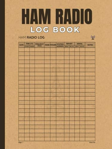 HAM Radio Log Book: Notebook for Serious Operators | an Essential Companion for Amateur Radio Enthusiasts!