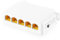 Switch Gigabit PoE Passthrough, 1 PoE in 4 Out POE, IEEE802.3af/at/bt poe Powered 90 W, 10/100/1000 Mbps Ethernet, guida DIN e montaggio a parete, Plug and Play