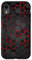iPhone XR Cool Red and Black Geometric Hexagon Cellphone Phone Case