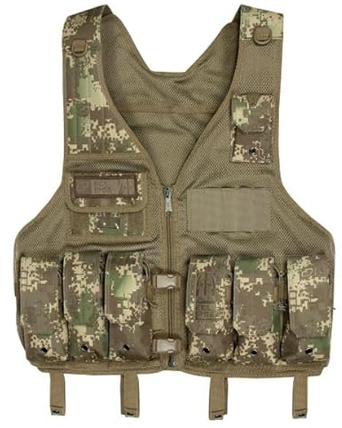 Planet Eclipse Paintball Mag Vest HDE camo Paintball Magfed Weste/Passend für CF20, Dye DTM und ähnliche Magazine/Bietet Platz für 6+6 Magazine