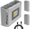 Mini 4K/Mini 2 Akku 2 Stück mit Ladestation, 2400mAh Intelligenter Akku für DJI Mini 2 SE/DJI Mini 4K Drohne, LCD Anzeige Zwei-Wege-Ladestation für Mini 2 Akku