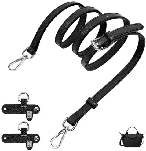 Aucuu Schultergurt für Tasche Damen, 1,2 cm Schulterriemen aus Leder für Minitaschen, Verstellbarer Schulterriemen, Tragegurte für Taschen, Taschengurt für Mini Bag Crossbody Bag