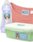 melu kids® Namensaufkleber Kinder Set für Kleidung & Gegenstände (150 Stück) Namensetiketten für Kindergarten/Schule, Selbstklebend und waschmaschinenfest - blau