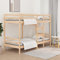Willood Etagenbett Hochbett Schlafzimmerbett Stockbett Holzbett Bettgestell Bettrahmen Massivholzbett Bett ohne Matratze 90x190 cm Massivholz Kiefer