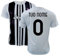 ZeroPlayer Maglia Replica Ufficiale Bianco-Neri 2025/2026 – Adulto/Bambino – Prodotto Autorizzato – Personalizzabile con Nome e Numero - Modello Home - Taglia 10Y