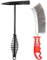 sourcing map Martello per scorie da 28,7 cm, con manico a molla elicoidale, spazzola in filo di acciaio per saldatura da 24,9 cm, per roccia, mattone forgiato