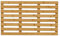 Relaxdays Bambus Badematte, 66 x 40 cm, rutschfeste Duschmatte für Badewanne, Dusche, Sauna, Indoor & Outdoor, Natur