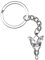 PYNASA Arwen Evenstar Schlüsselanhänger aus Edelstahl für Damen und Herren, Zirkonia, Elfen, Metall-Zubehör, Geschenk für Fans, Silberner Abendstern, Normal