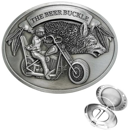 Tewzafiya Flaschenschnalle 10.2x8CM Bierbecherhalter Gürtelschnalle Mit