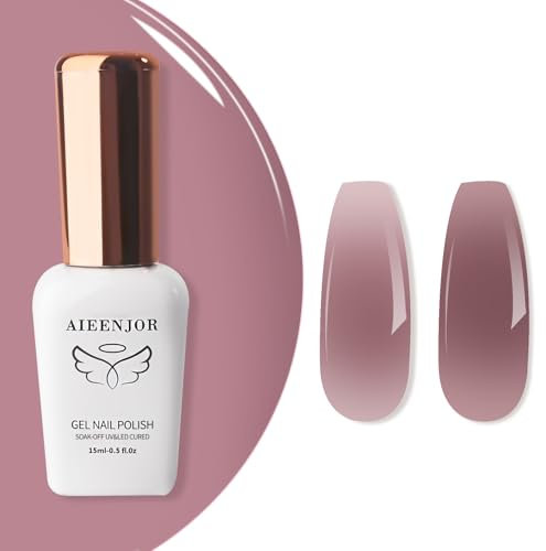 Aieenjor Esmalte de uñas UV blanco lechoso, 15 ml, color blanco lechoso, esmalte de uñas de gel UV LED Soak Off Manicure Gel Lacquer Varnish (02, 15 ml)