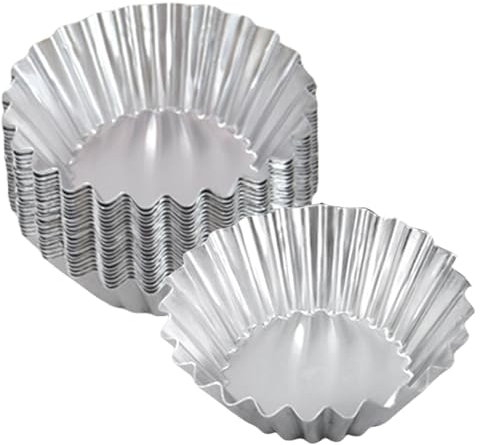 20 moldes pequeños para magdalenas, pasteles, galletas, huevos, tartas, moldes de aluminio para tartas, moldes pequeños para hornear magdalenas