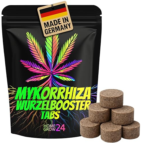 HOMEGROW24 Mykorrhiza Wurzelbooster, 6 Tabletten, organischer Wurzelaktivator, 100% natürlicher Wurzelstimulator ohne Chemie