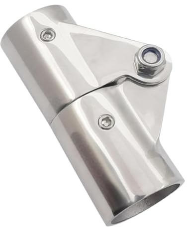 RNXRZANK Marine Rohrverbinder Aus Edelstahl, Multifunktionaler Rohrverbinder, Zuverlässiges, Klappbares Drehgelenk, Hochglanzpolierte Oberfläche, 22 Mm Schraube