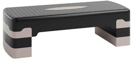 Ultrasport Aerobic Steppbrett I Step Up Board Rutschfest, 2 & 3-fach Höhenverstellbar I Fitness Stepper für Zuhause, Stepboard, Stepbench Brett 68 x 28 cm