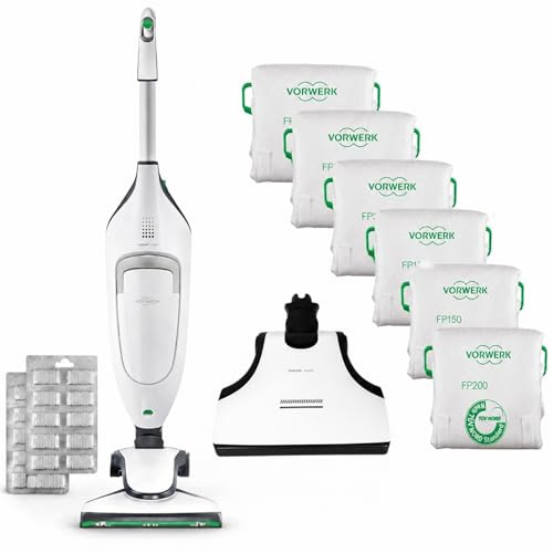 AMG Shop Online Aspirapolvere Folletto VK220s + HD65s + EB420s + 6 SACCHETTI +12 Profumini TUTTO NUOVO e ORIGINALE - Scopa Elettrica Potente Con Turbo - 900 W - per Parquet,Tappeti e Piastrelle