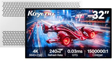 Kuycon Q32S 32 inch FHD (3840x2160) 4K 240Hz Glossy Gaming Monitor (Honeycomb - without Stand)