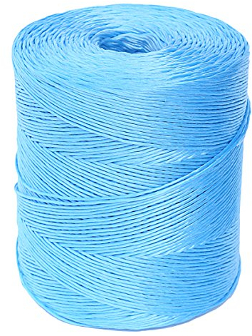 Ficelle agricole en Polypropylène, diamètre 3,2 mm, dévidage intérieur, longueur 1600 m, teinte bleue, Flandria P350