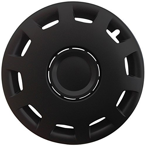 (Größe wählbar) 14 Zoll Radkappen/Radzierblenden GANI (Schwarz) passend für Fast alle Fahrzeugtypen – universal
