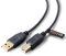 rhinocables USB 2.0 Printer Cable | Gold Connectors, High-Speed 480 Mbps Data Transfer | Multi-Shielded A-Male to B-Male | Universal Compatibility for Printers & External Hard Drives (1.8m,Black)