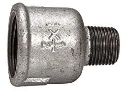 RIEGLER 113123-TFM 246-11210 Reduziermuffe 246, IG/AG, Rp 1 1/2, R 1, schwarzer Temperguss, 1Stk