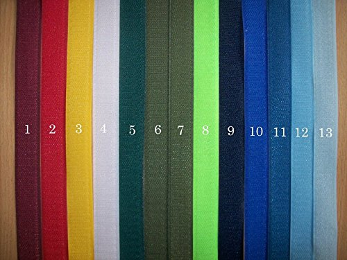 1m Klettband - Klettverschluss - 20mm Breite, 22 Farben (21 - Neon-gelb)