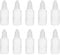 JJ Prime - 10pcs Empty Plastic Squeezable Dropper Bottle | Water Liquid Eye Drops | Squeezy Bottles | Refillable Bottles Containers Portable Travel Set (50ml/1.7oz)