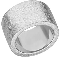 massiver Silber Ring 15 mm Goldschmiedearbeit aus Deutschland (Sterling Silber 925) Damen Herren