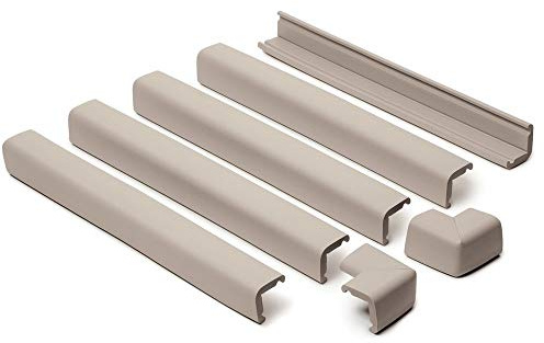 Prince Lionheart Cushiony Fireplace Guard with 2 Corners Cushioned Edge Protectors. Neutral