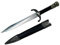 KOSxBO® GoT Sword - Jon Snow Longclaw Schwert 30,5 cm - Dolch - Dagger - Messer mit Scheide - LARP Schwert
