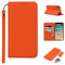 Copmob iPhone X/XS Case With Card Holder With Strap,Genuine Leather Flip Wallet Case,[3 Slots][Magnetic Closure][RFID-Blocking],Phone Case Cover for iPhone X/XS - Orange