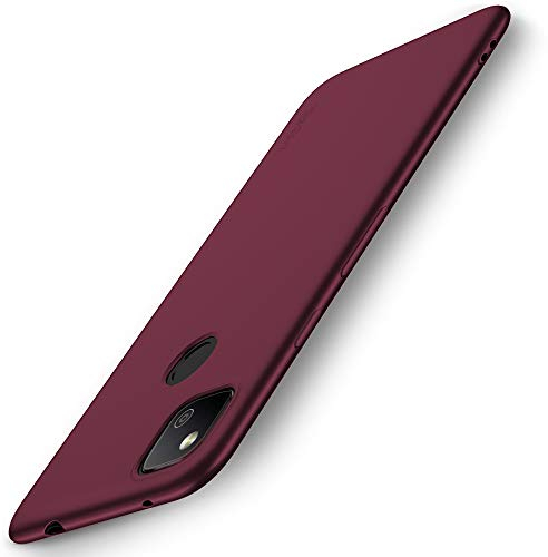 X-level Google Pixel 4a Hülle, [Guardian Serie] Soft Flex TPU Case Ultradünn Handyhülle Silikon Bumper Cover Schutz Tasche Schale Schutzhülle für Google Pixel 4a - Weinrot