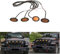 SXMA 4-teiliges LED-Gelbgitter-Beleuchtungsset für Kühlergrill-Frontgrill-Leuchten für 2018-2020 Wrangler JL