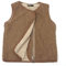 FEOYA - Gilet invernale in pile per bambini e bambine, traspirante, 2-9 anni marrone 6-7 Anni