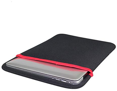 Stebela Notebook Sac de paquebot Sac Ordinateur portable Table d'ordinateur portable étanche Épaissi Néoprène Pochette Noir, 26cmx35cm