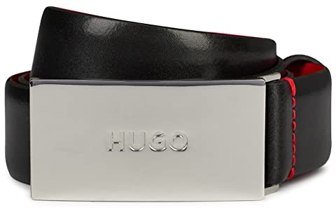 HUGO Herren Baldwin-n Gürtel, Neu-Schwarz001, 85