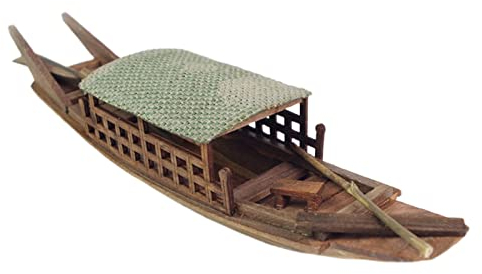 Tubayia Antikes Holz Kanu Nautisches Segelboot Schmuckständer Strand Nautisches Ornamente für Desktop Regal (Mittlerer Schuppen)